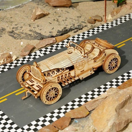 Rompecabezas 3D de Madera de Coche de Gran Premio
