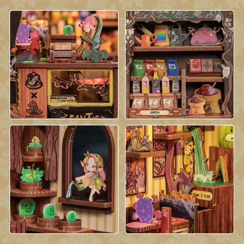 Book Nook Fantacy Plant Shop - 2025