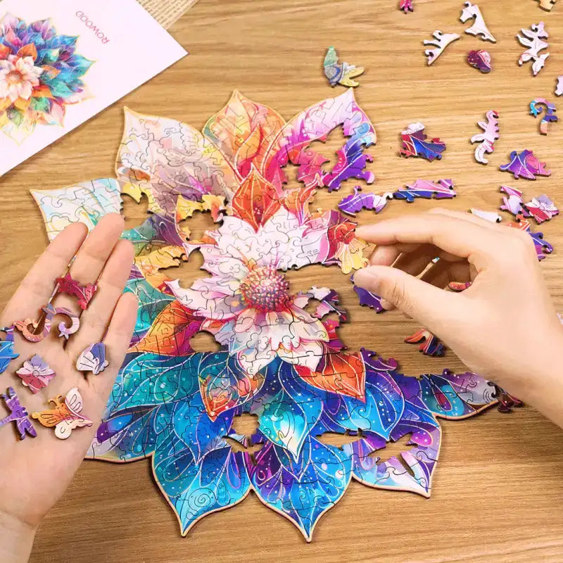 Jigsaw Rompecabezas Mystic Mandala Flower - 2025