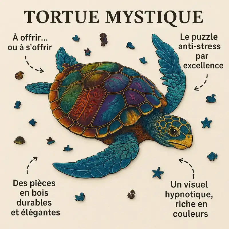 Jigsaw Rompecabezas Tortuga Marina - 2025